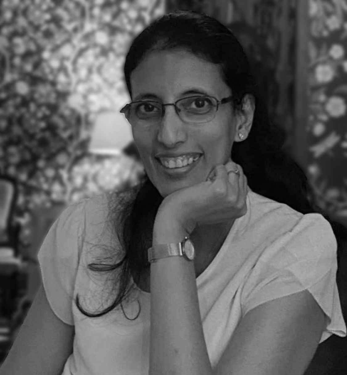 B&W portrait of Aneesha Sharma